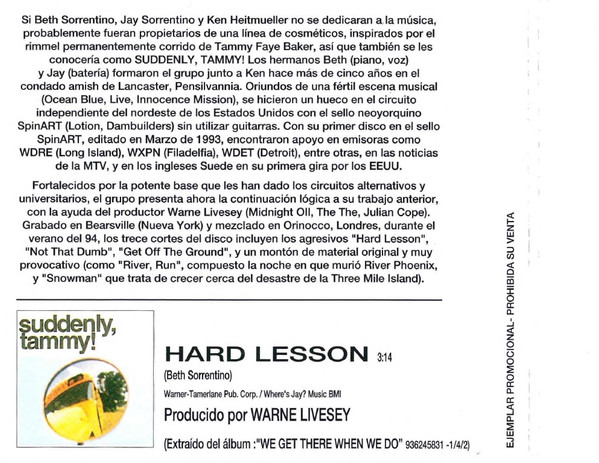 descargar álbum Suddenly, Tammy! - Hard Lesson