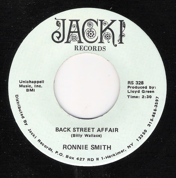 baixar álbum Ronnie Smith - Back Street Affair