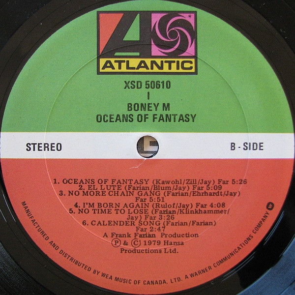 Boney M. - Oceans Of Fantasy | Atlantic (XSD 50610) - 5