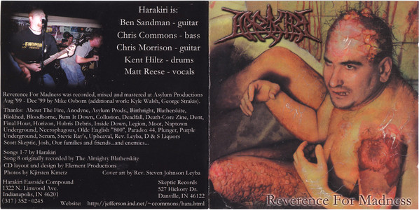 baixar álbum Harakiri - Reverence For Madness