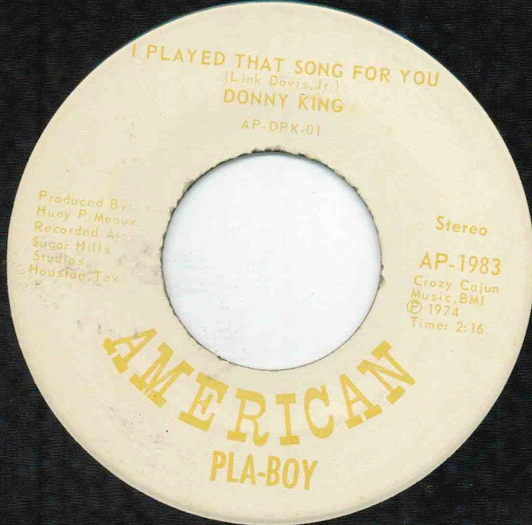 ladda ner album Donny King - I Played That Song For You