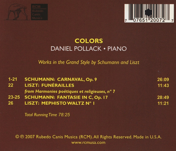 télécharger l'album Daniel Pollack - Colors
