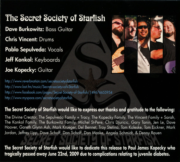 lataa albumi Secret Society Of Starfish - Dark Reflections From The Water Edges