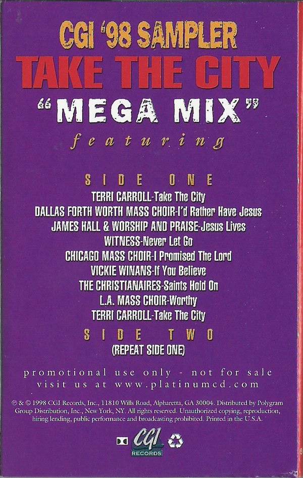 télécharger l'album Various - Take The City Mega Mix CGI 98 Sampler