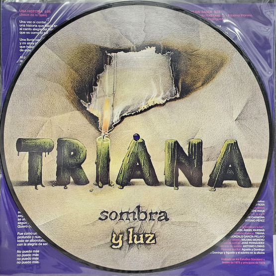Triana - Sombra y luz  Rock progresivo, Discos de vinilo, Rock andaluz