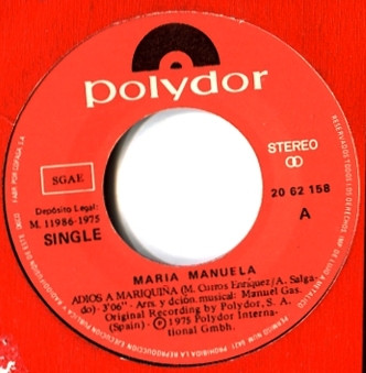 last ned album Maria Manuela - Adios A Mariquiña