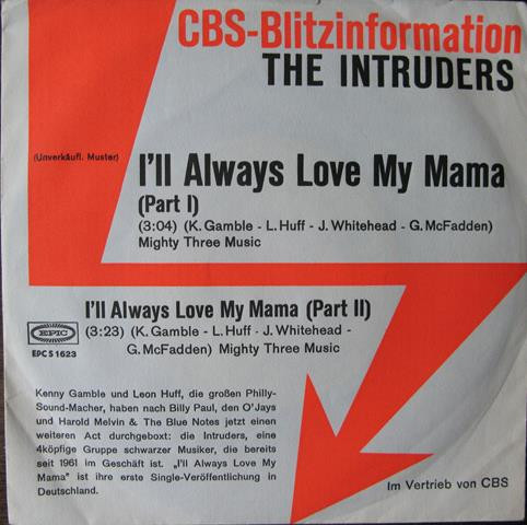 The Intruders - I'll Always Love My Mama, Releases