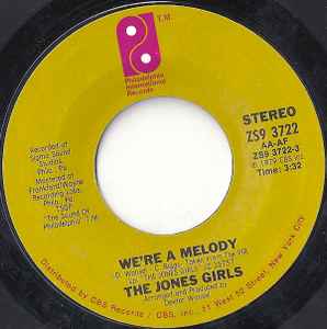 The Jones Girls - We're A Melody / This Feeling's Killing Me album cover