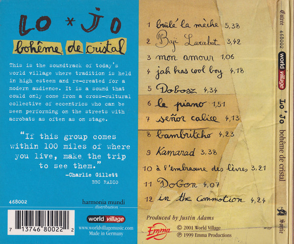 Album herunterladen Lo'Jo - Bohême De Cristal