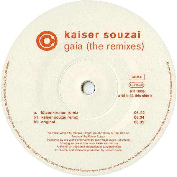 télécharger l'album Kaiser Souzai - Gaia The Remixes