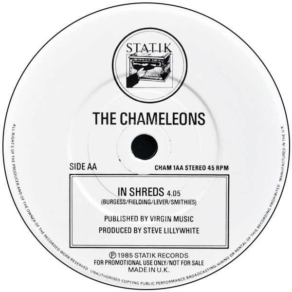 The Chameleons – In Shreds / Nostalgia (1985, Vinyl) - Discogs