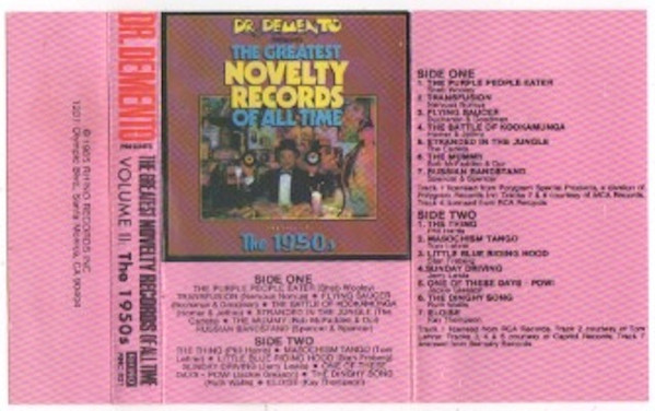 Dr Demento Presents The Greatest Novelty Records Of All Time Volume II The  1950s (1985, Vinyl) - Discogs