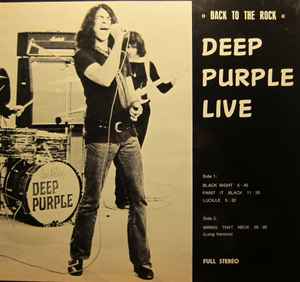 Deep Purple – Live (Back To The Rock) (1974, Vinyl) - Discogs
