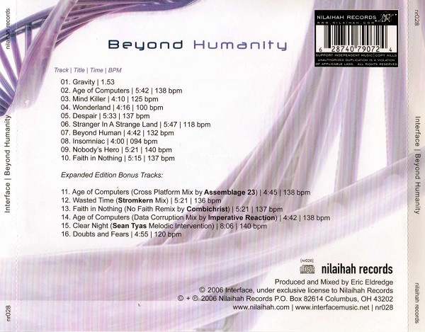 last ned album Interface - Beyond Humanity Expanded Edition