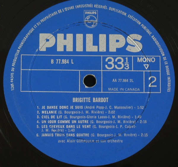 Brigitte Bardot - B.B. | Philips (B 77.984 L) - 4