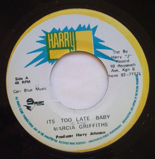last ned album Marcia Griffiths - Its Too Late Baby