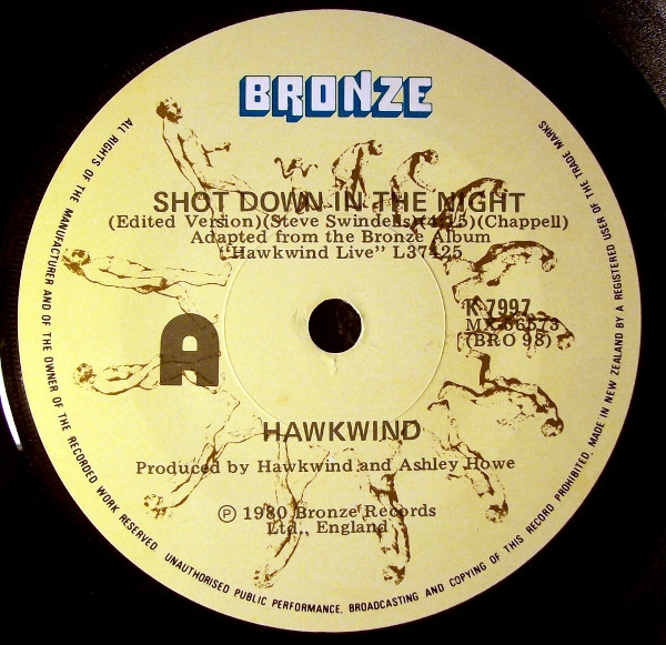 Hawkwind – Live - Shot Down In The Night (1980, Vinyl) - Discogs