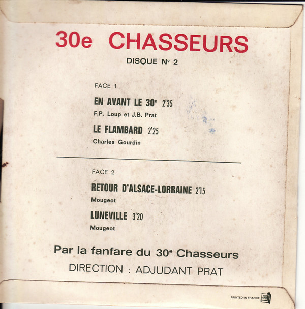 lataa albumi Fanfare Du 30 e Groupe De Chasseurs - 30 e Chasseurs Vol 2