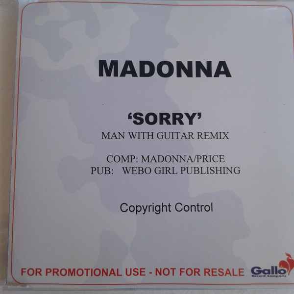 Madonna – Sorry (2006, CD) - Discogs