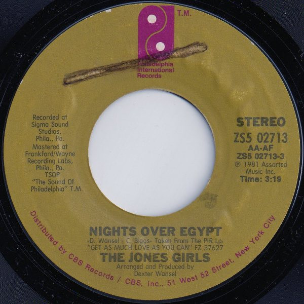 The Jones Girls - Nights Over Egypt / You're Breakin' My Heart (Vinyl 