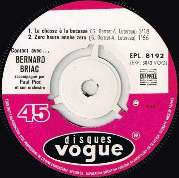 last ned album Bernard Briac - La Chasse A La Bécasse