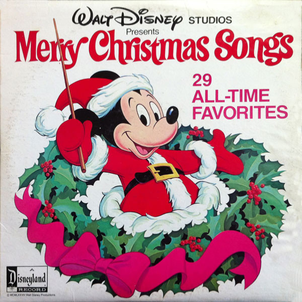 DISNEY Favorite Songs of Christmas Disneyland Vinyl Record 