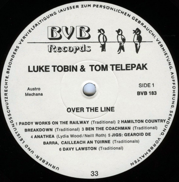 descargar álbum Luke Tobin, Tom Telepak - Over The Line