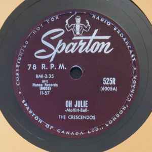 The Crescendos – Oh Julie / My Little Girl (1957, Vinyl) - Discogs