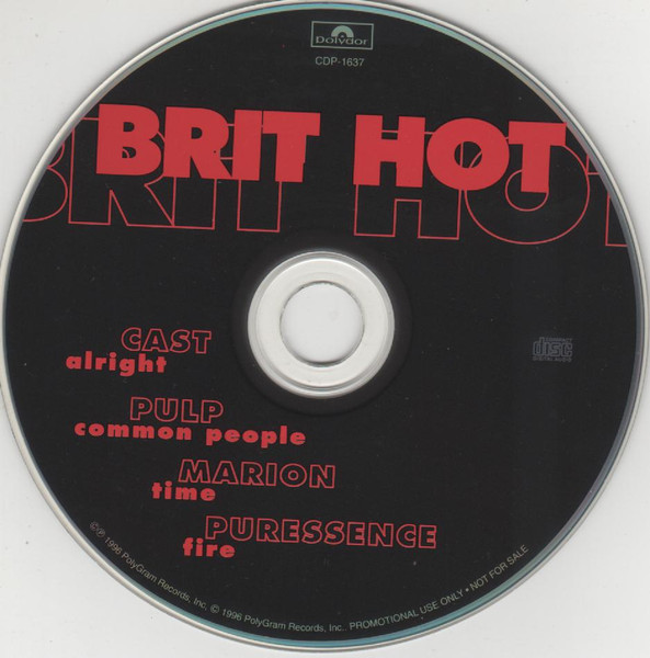 Cd Brit Hot - 1996 - Marion - Pulp - Cast - Puressence