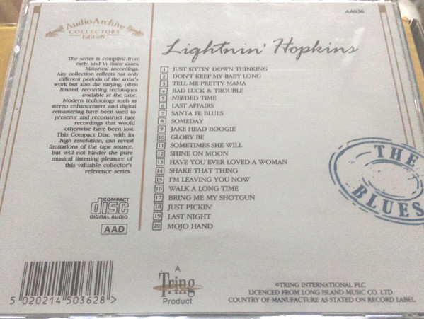 baixar álbum Lightnin' Hopkins - 20 Reflective Recordings