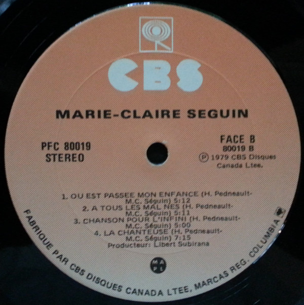 Marie-Claire Séguin - Marie-Claire Séguin | CBS (PFC 80019) - 4