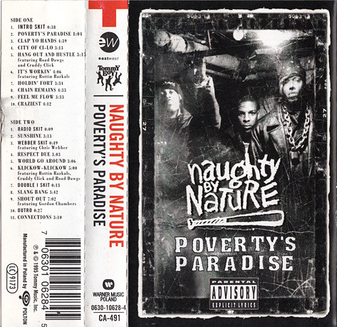 Naughty By Nature – Poverty's Paradise (1995, Cassette) - Discogs