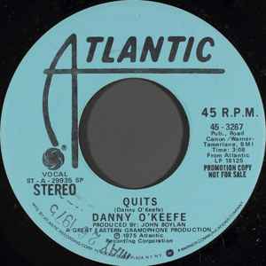 Danny O'Keefe - Quits album cover