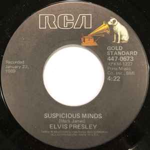 Elvis Presley - Suspicious Minds album cover