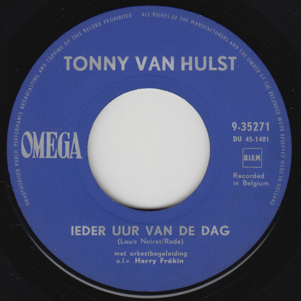 last ned album Tonny van Hulst - Addio