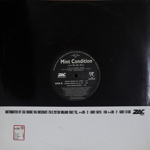 last ned album Mint Condition - Let Me Be The One