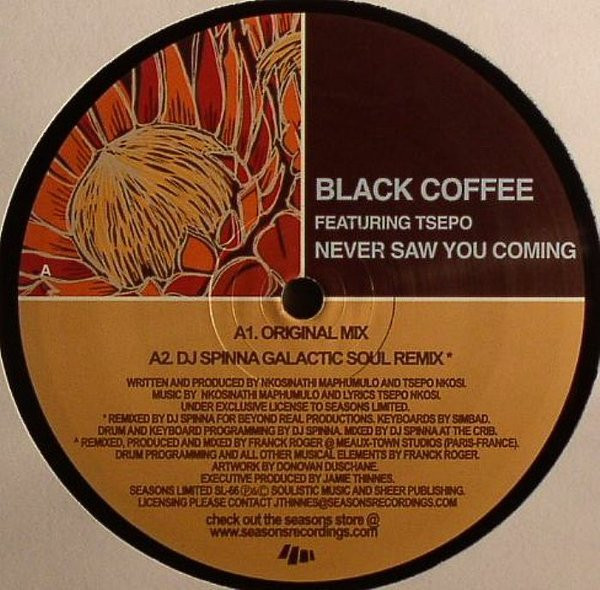 descargar álbum Black Coffee Featuring Tsepo - Never Saw You Coming