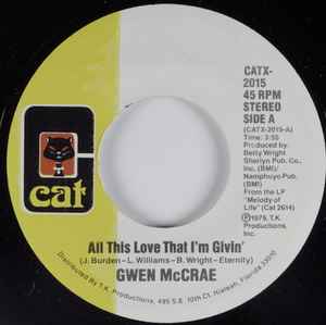 Gwen McCrae - All This Love That I'm Givin' / Maybe I'll Find Somebody New Album-Cover