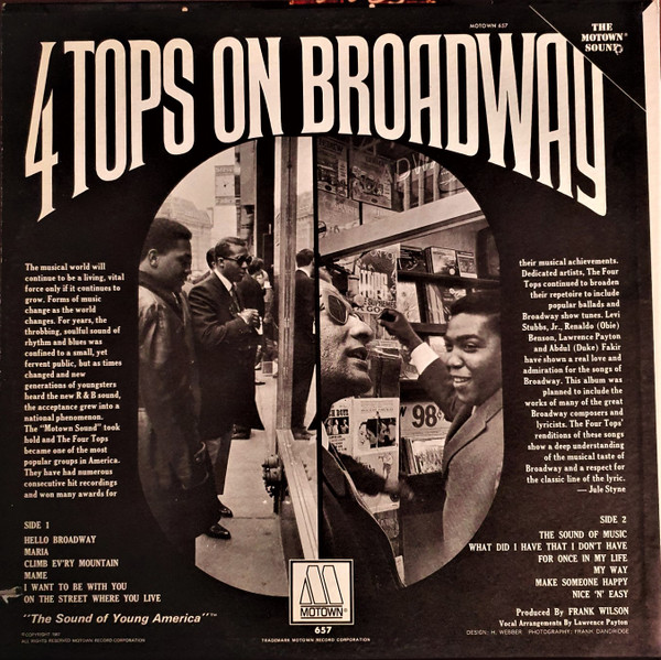 Album herunterladen Four Tops - Four Tops On Broadway