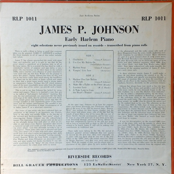 Album herunterladen James P Johnson - Early Harlem Piano