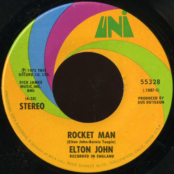 Norm symbol billede Elton John – Rocket Man (1972, Vinyl) - Discogs