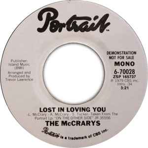 The McCrarys - Lost In Loving You album cover