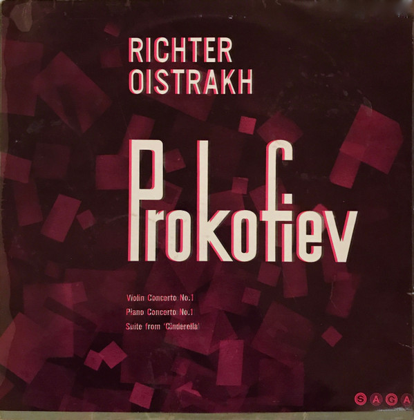 lataa albumi Prokofiev, Richter, Oistrakh - Violin Concerto No 1 Piano Concerto No1 Suite From Cinderella