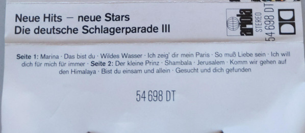 descargar álbum Various - Neue Hits Neue Stars Die Deutsche Schlegerparade 3