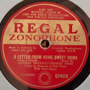 London Piano-Accordeon Band - It's A Hap-Hap-Happy Day / A Letter From Home Sweet Home album cover