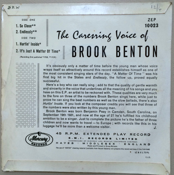 baixar álbum Brook Benton - The Caressing Voice Of Brook Benton