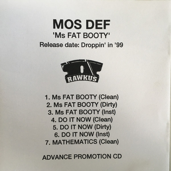 Mos Def – Ms. Fat Booty (1999, Vinyl) - Discogs