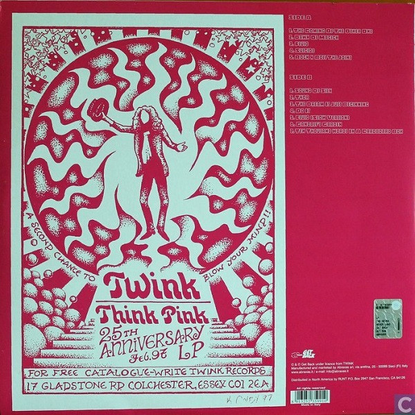 Album herunterladen Twink - The Never Never Land And Think Pink Demos