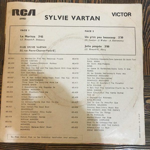 ladda ner album Download Sylvie Vartan - La Maritza album