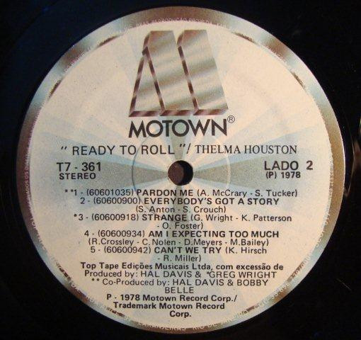 Thelma Houston – Ready To Roll (1978, Vinyl) - Discogs